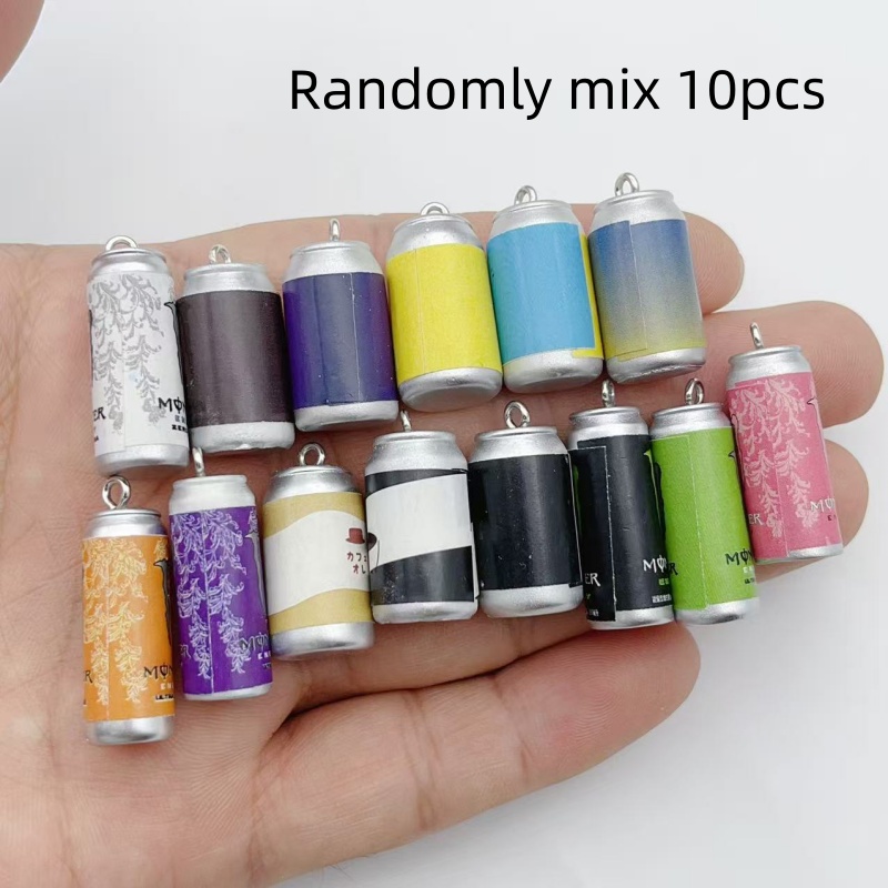 Jewelry Making Pendants - 10Pcs Mini Simulation Beverage Can Resin