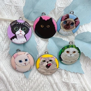 10pcs cartoon animal cat ename - Jewelry Making Pendants review and price