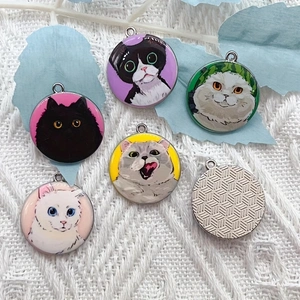 10pcs cartoon animal cat ename - Jewelry Making Pendants review and price