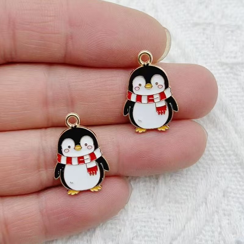 10pcs Cartoon Penguin Panda DI - Jewelry Making Pendants review and price