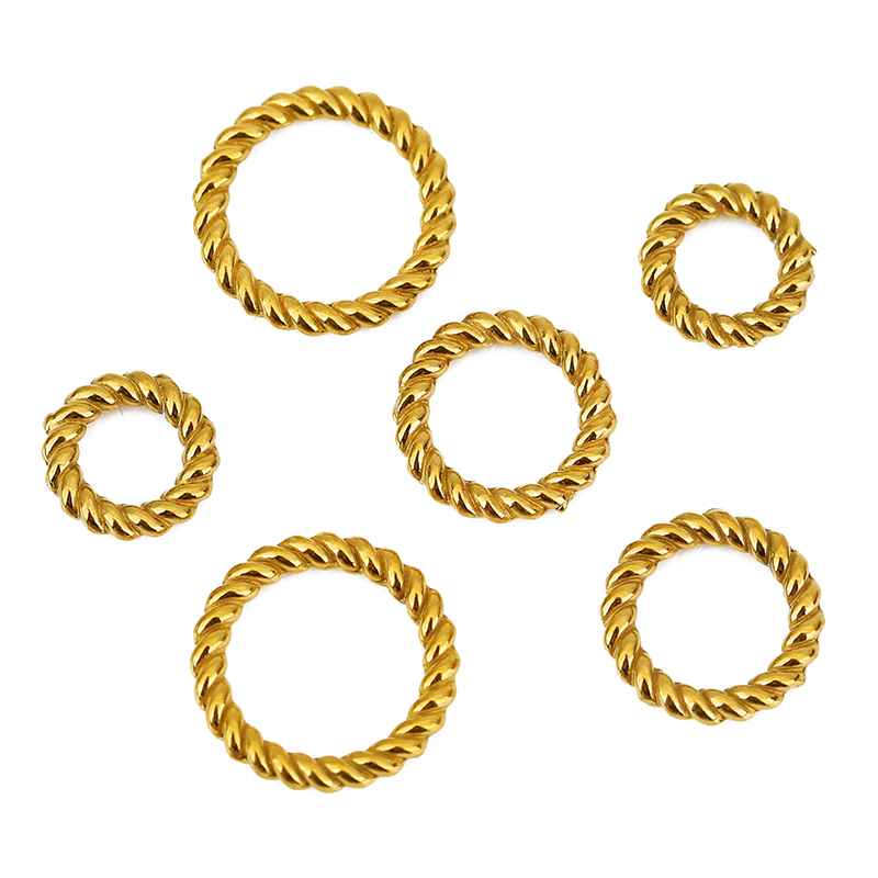 10pcs PVD Never Fade Stainless - Jewelry Making Closed Jump Rings review and price