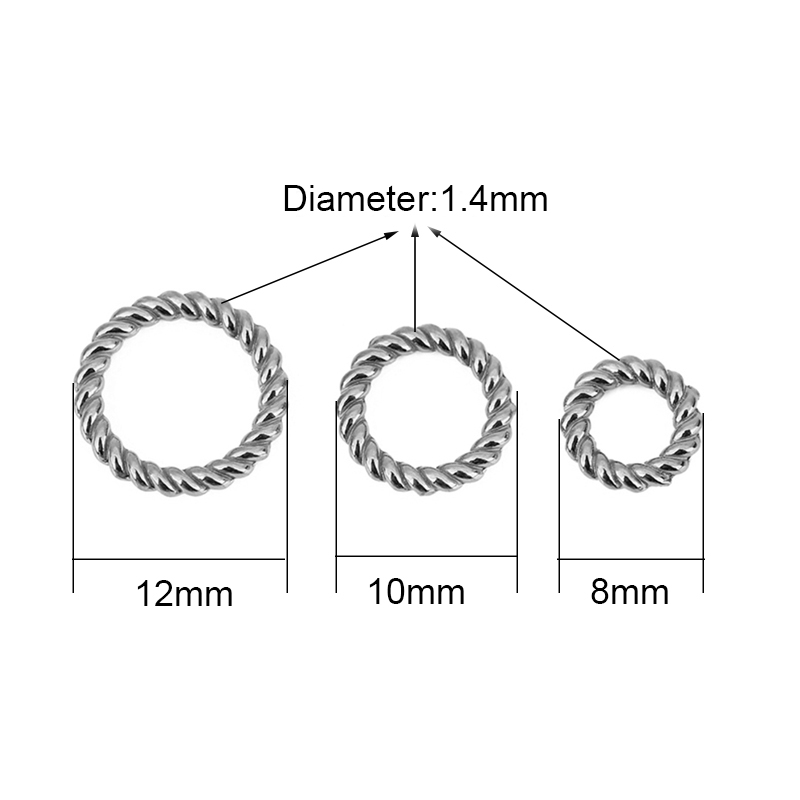 10pcs PVD Never Fade Stainless - Jewelry Making Closed Jump Rings review and price