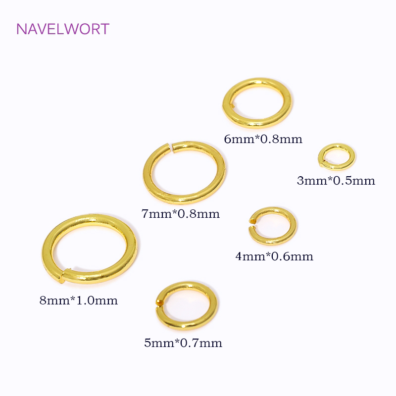 14K/18K Gold Plated Split Ring - Jewelry Making Closed Jump Rings review and price