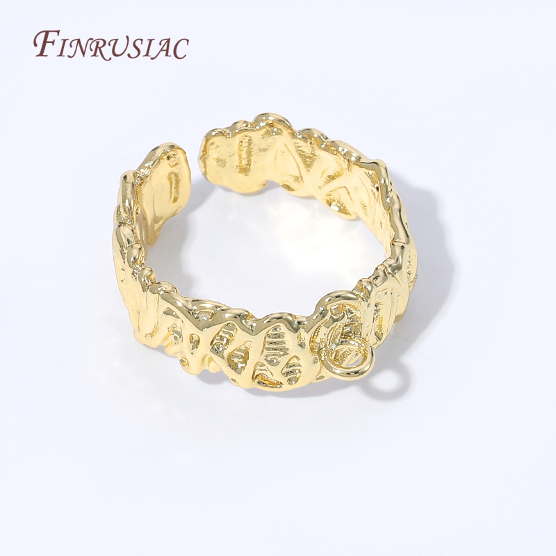18K Gold Plated Open Adjustabl - Ring Blank Adjustable review and price
