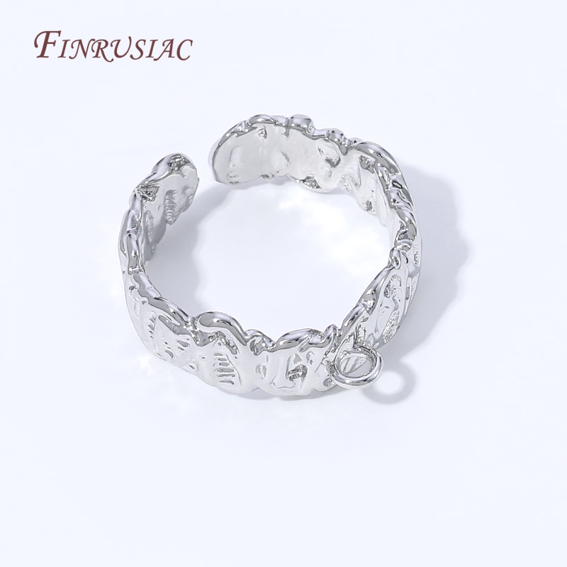 18K Gold Plated Open Adjustabl - Ring Blank Adjustable review and price