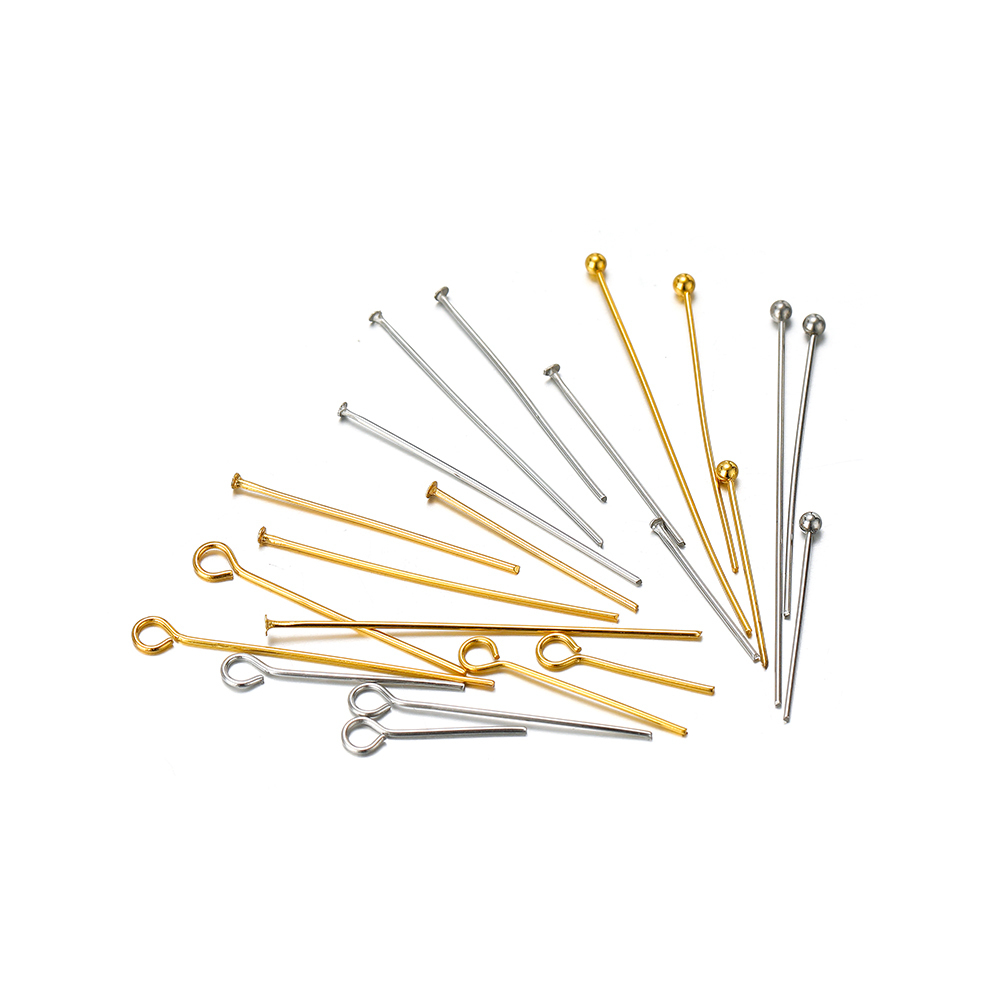 100/50pcs Stainless Steel Eye  - Jewelry Making Head Pins review and price