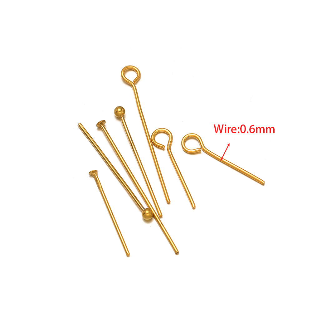 100/50pcs Stainless Steel Eye  - Jewelry Making Head Pins review and price
