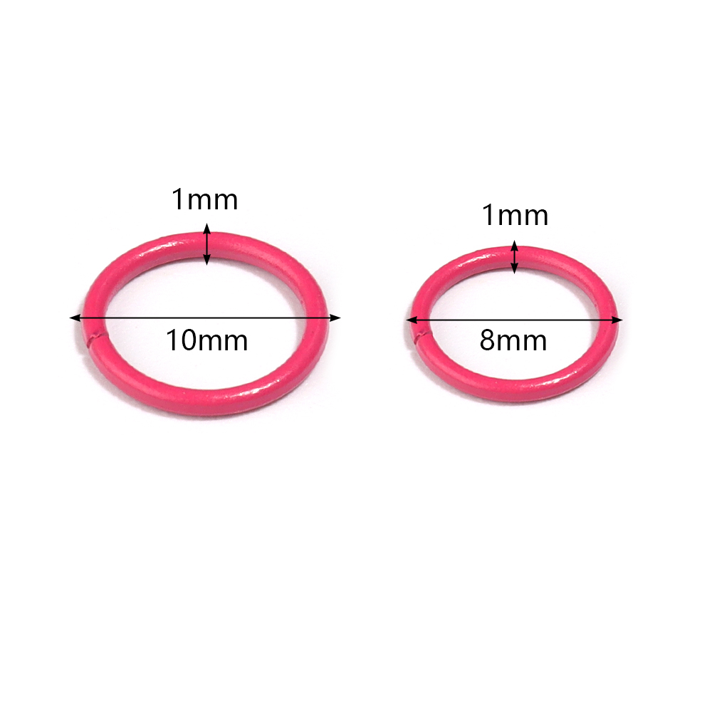 50pcs 8/10mm Iron Split Ring O - Jewelry Making Closed Jump Rings review and price