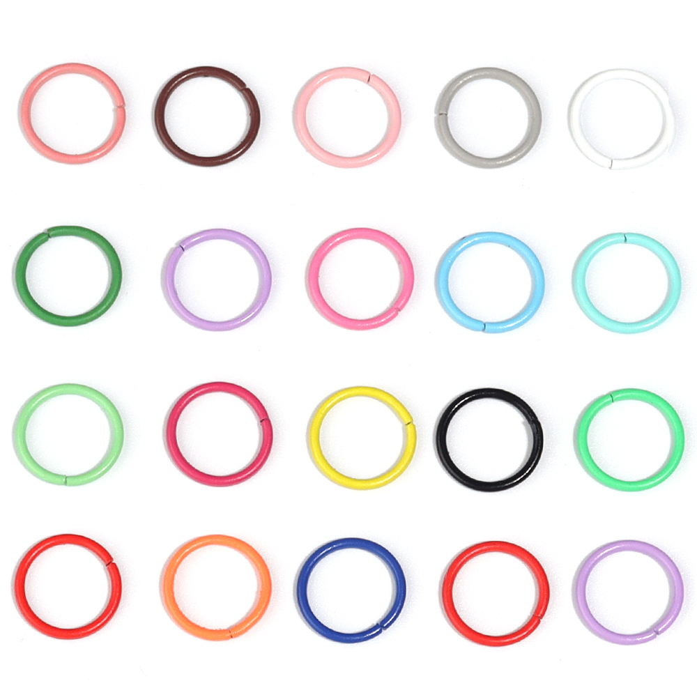 50pcs 8/10mm Iron Split Ring O - Jewelry Making Closed Jump Rings review and price