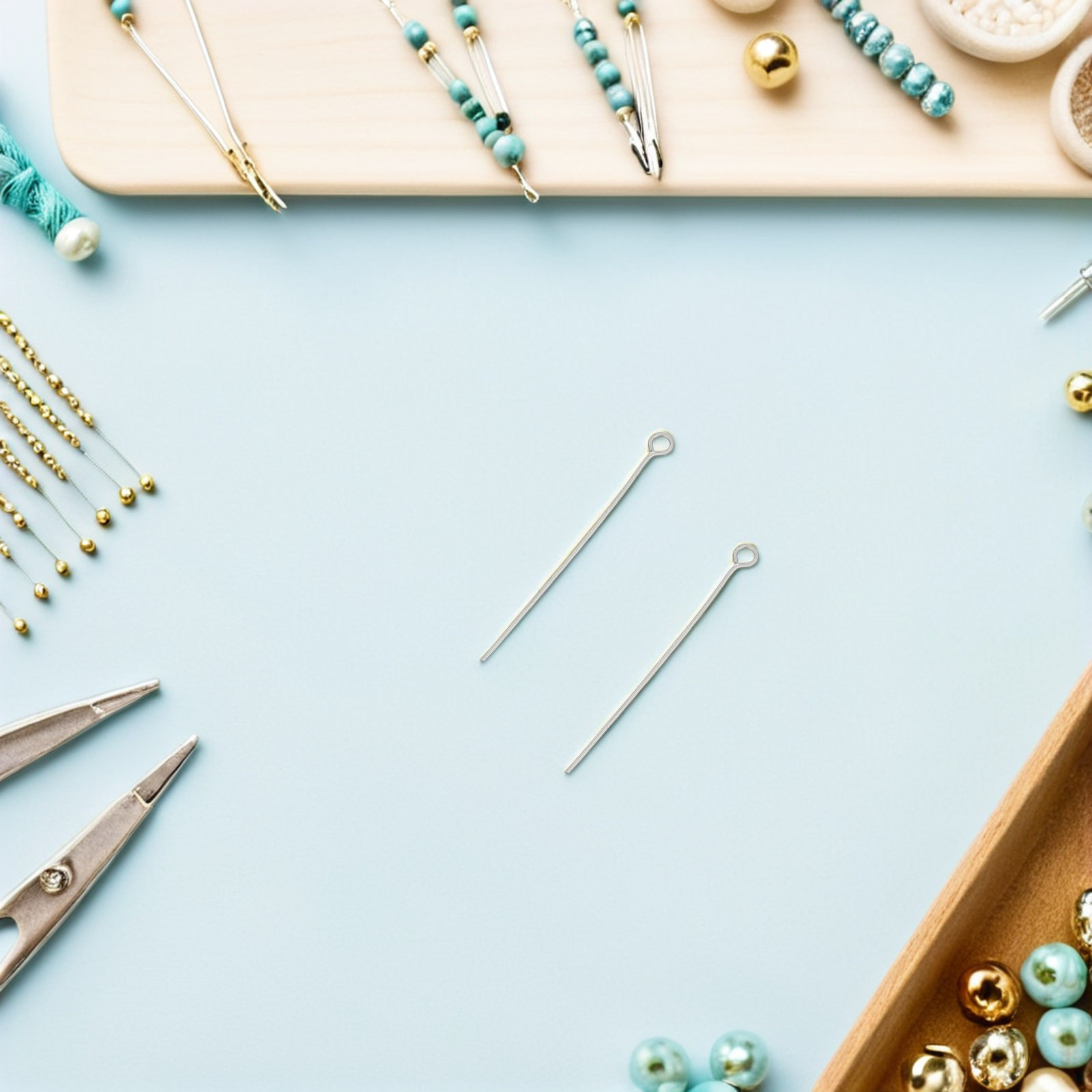 300Pcs Jewelry Making Eye Pins - Jewelry Making Head Pins review and price