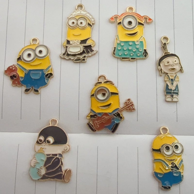 10pcs alloy drip oil cartoon p - Jewelry Making Pendants review and price