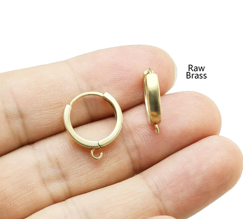 10pcs Brass Ear Hoops, Leverba - Jewelry Making School review and price