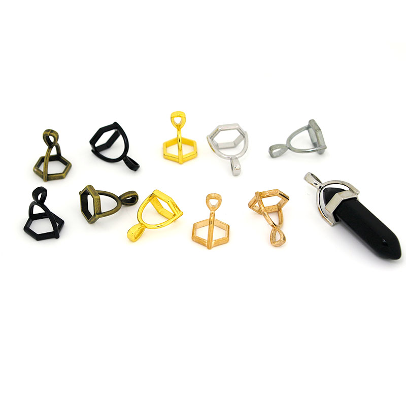 20Pcs Hexagonal Gemstone Cap N - Jewelry Making School review and price