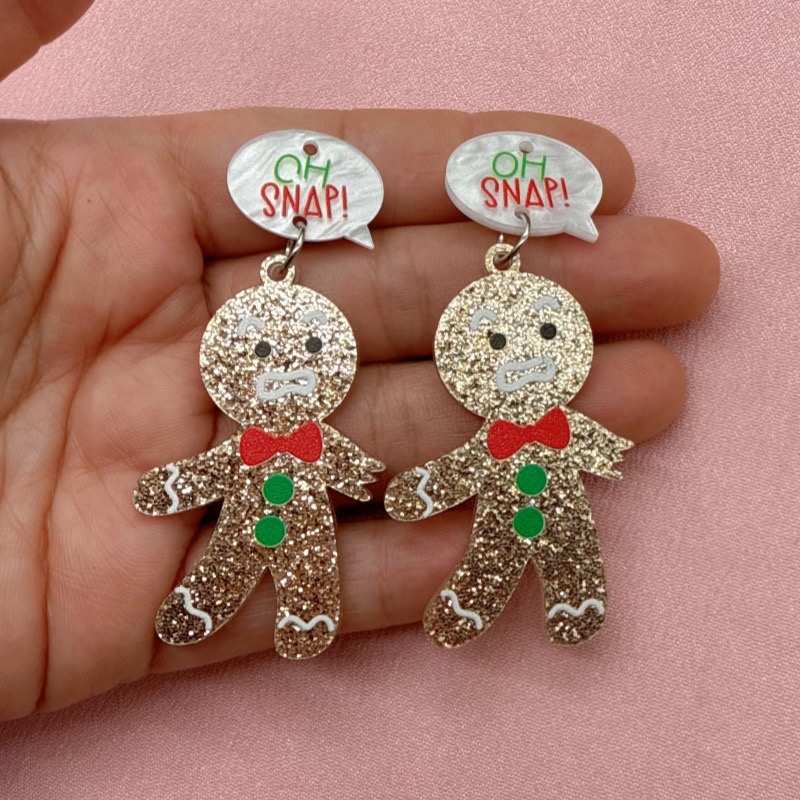 10pcs Cute Christmas Gingerbre - Jewelry Making Pendants review and price