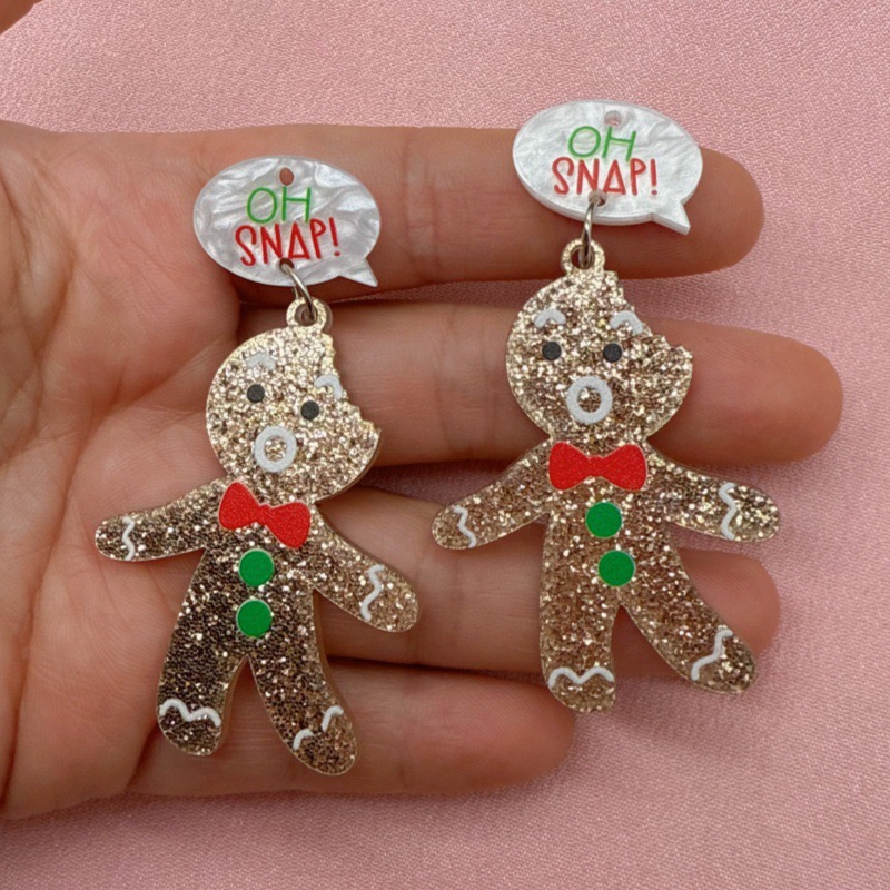 10pcs Cute Christmas Gingerbre - Jewelry Making Pendants review and price