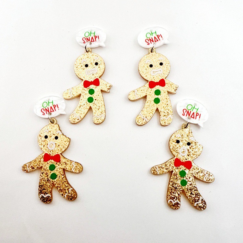 10pcs Cute Christmas Gingerbre - Jewelry Making Pendants review and price