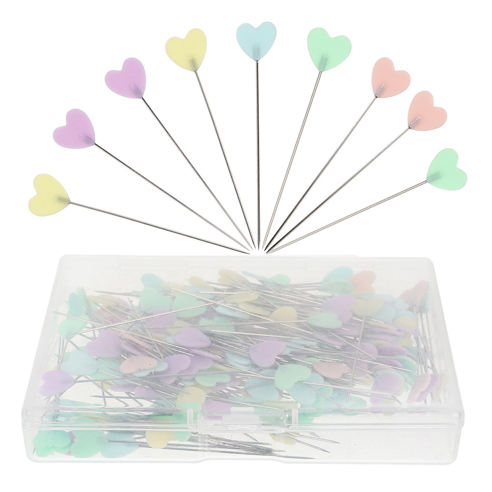 400Pcs Heart-Shaped Sewing Pin - Jewelry Making Head Pins review and price