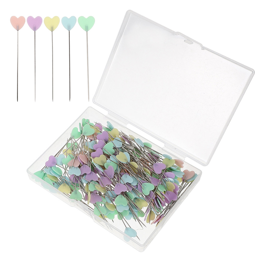 400Pcs Heart-Shaped Sewing Pin - Jewelry Making Head Pins review and price