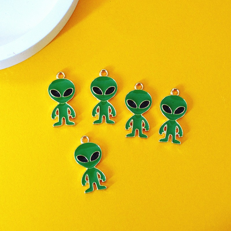 10pcs Simple Alien Alloy Drip  - Jewelry Making Pendants review and price