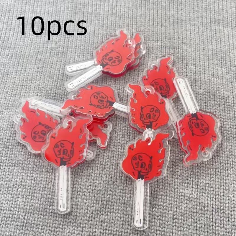 10pcs acrylic skull pendant, D - Jewelry Making Pendants review and price