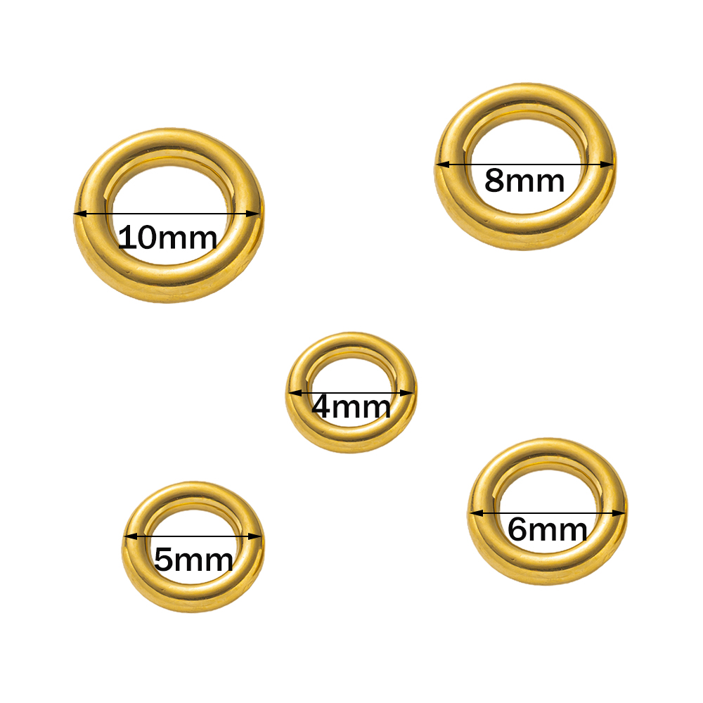 10pcs Stainless Steel Gold O R - Jewelry Making Closed Jump Rings review and price