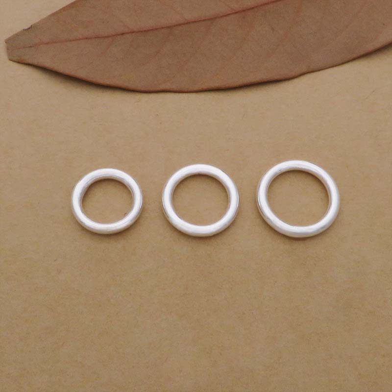 10pcs Genuine Real Pure Solid  - Jewelry Making Closed Jump Rings review and price