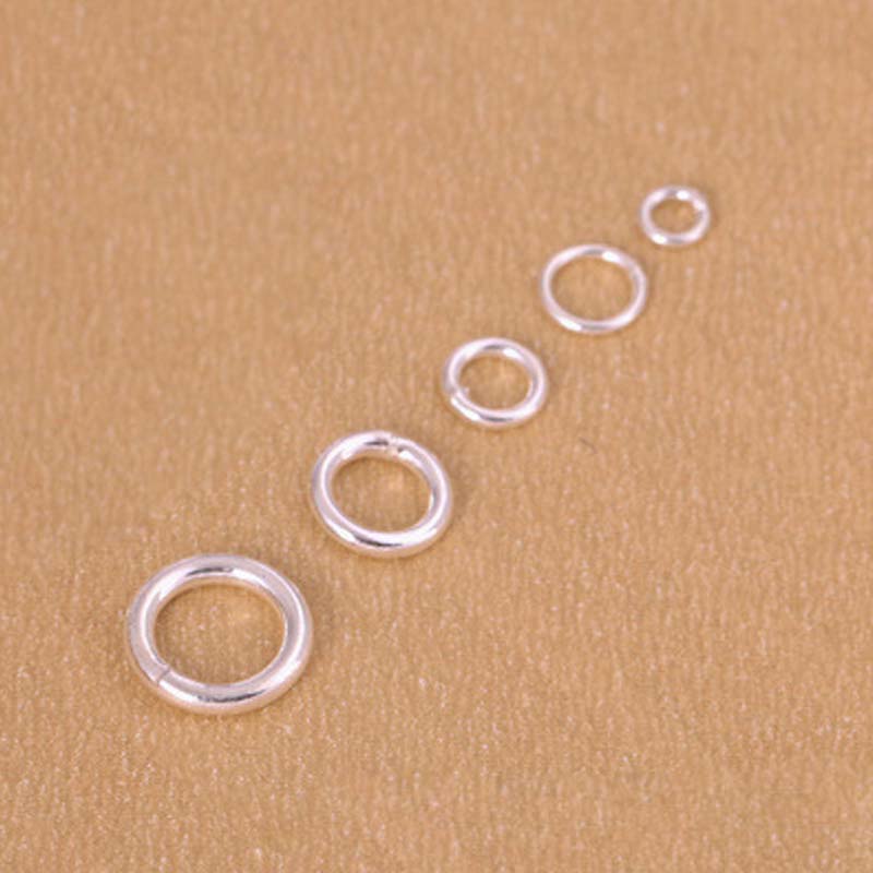 10pcs Genuine Real Pure Solid  - Jewelry Making Closed Jump Rings review and price