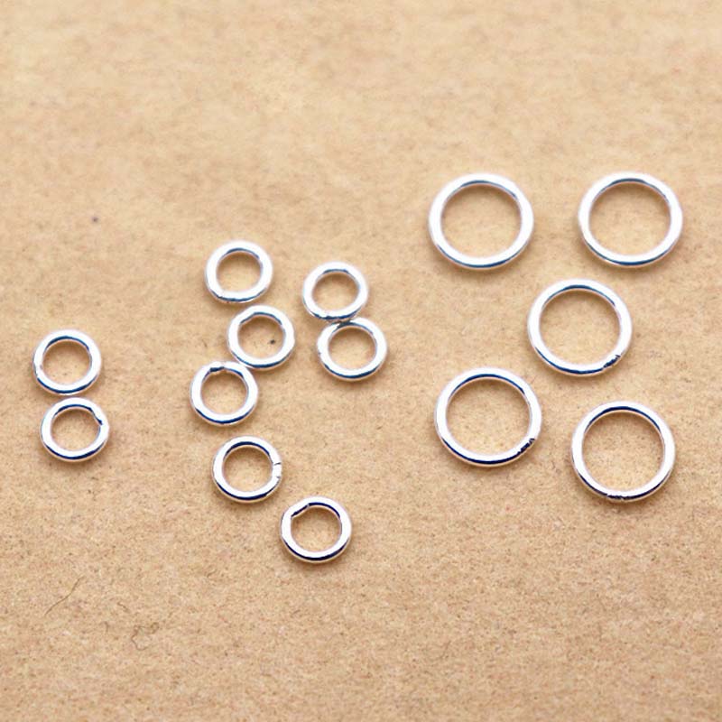 10pcs Genuine Real Pure Solid  - Jewelry Making Closed Jump Rings review and price