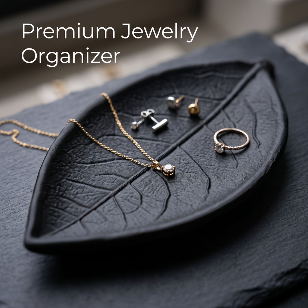 Minimalist 3D Leaf Jewelry Dis - Jewelry Making Desk review and price