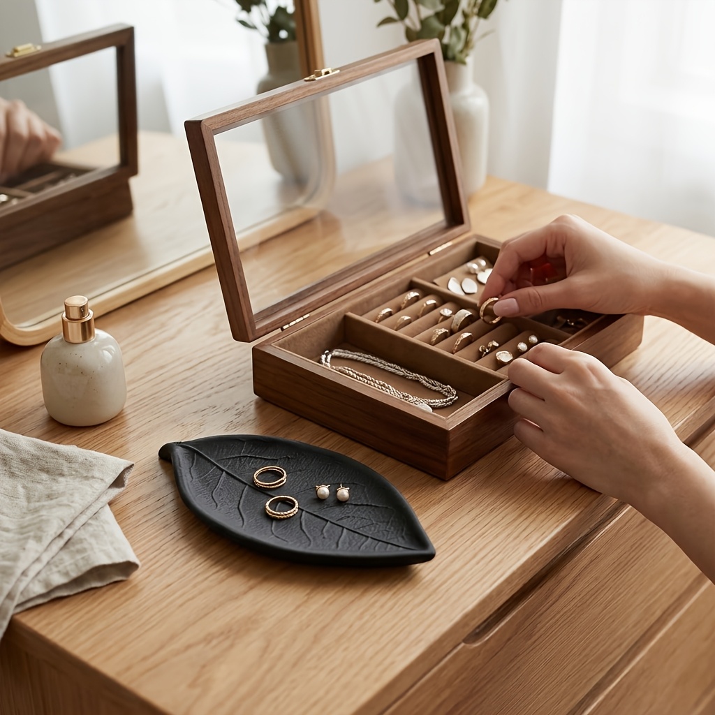 Minimalist 3D Leaf Jewelry Dis - Jewelry Making Desk review and price