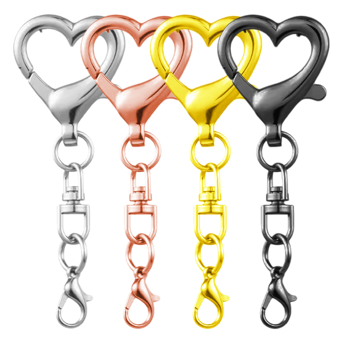 5/15/30Pcs Heart Shaped Swivel - Jewelry Making Chain review and price