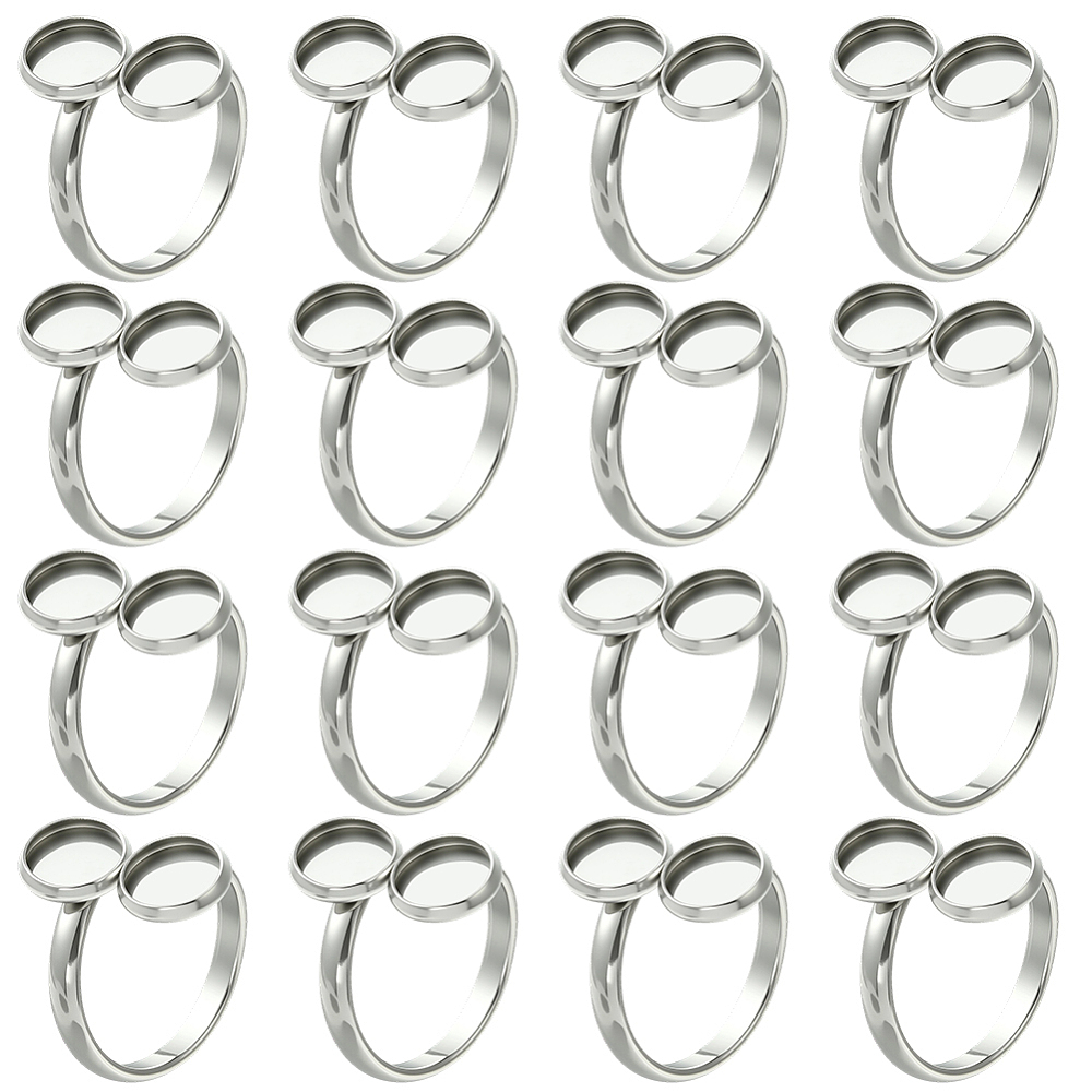 16Pcs Finger Ring Blank Base 1 - Ring Blank Adjustable review and price
