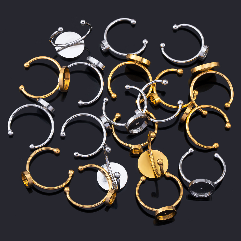 10pcs Adjustable Open Finger R - Ring Blank Adjustable review and price