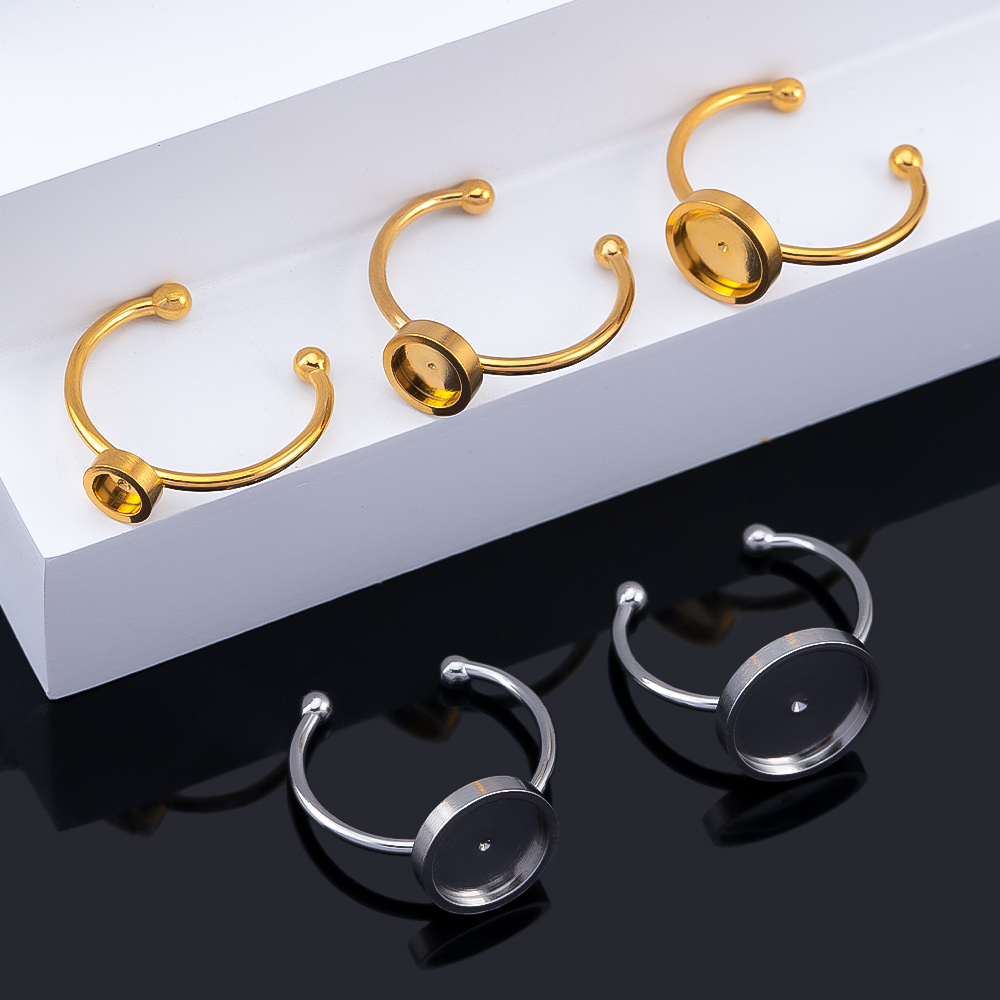 10pcs Adjustable Open Finger R - Ring Blank Adjustable review and price