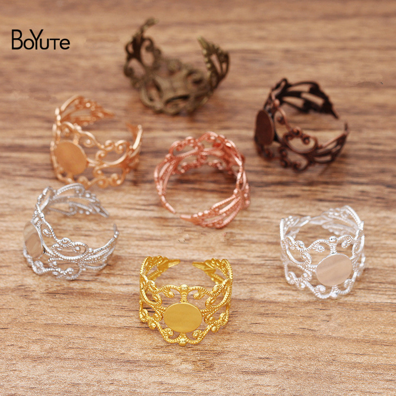 BoYuTe (20 Pieces/Lot) 8MM Fla - Ring Blank Adjustable review and price