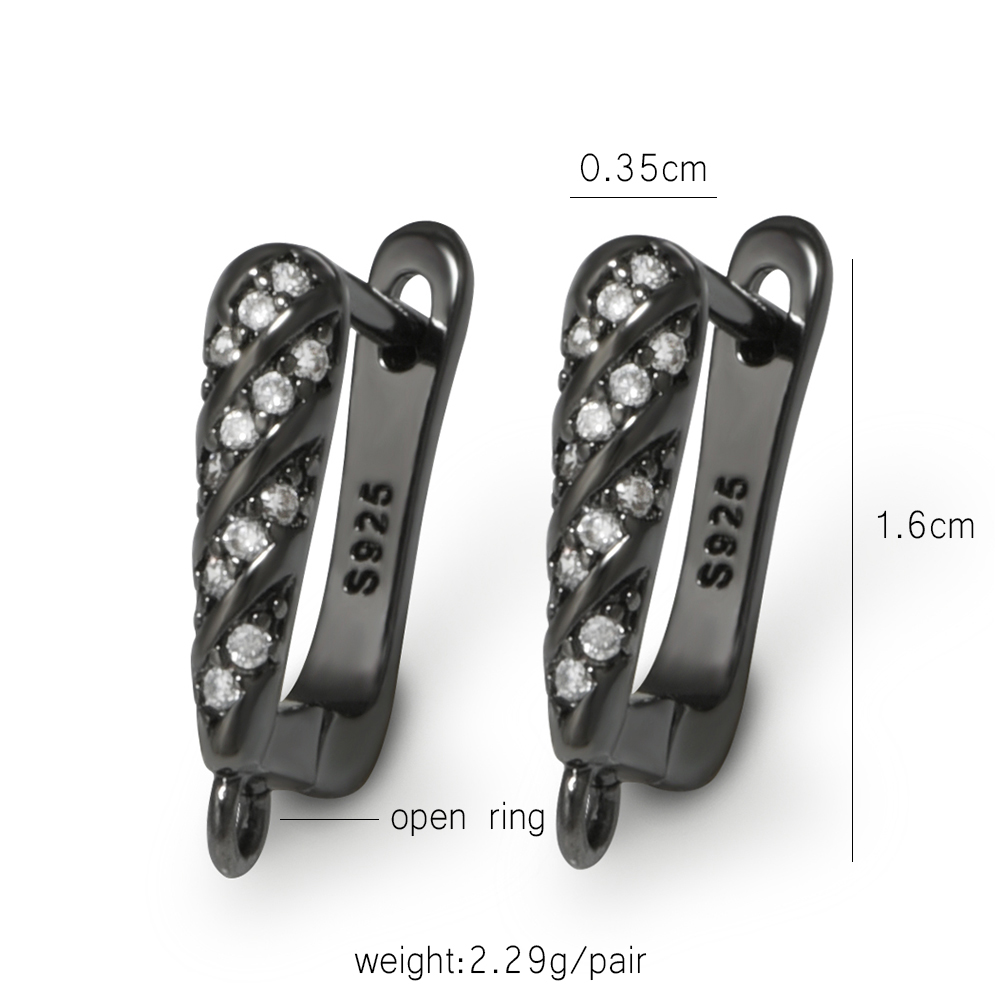 YANASI 1 Pair Gun Black  Brass - Jewelry Making School review and price