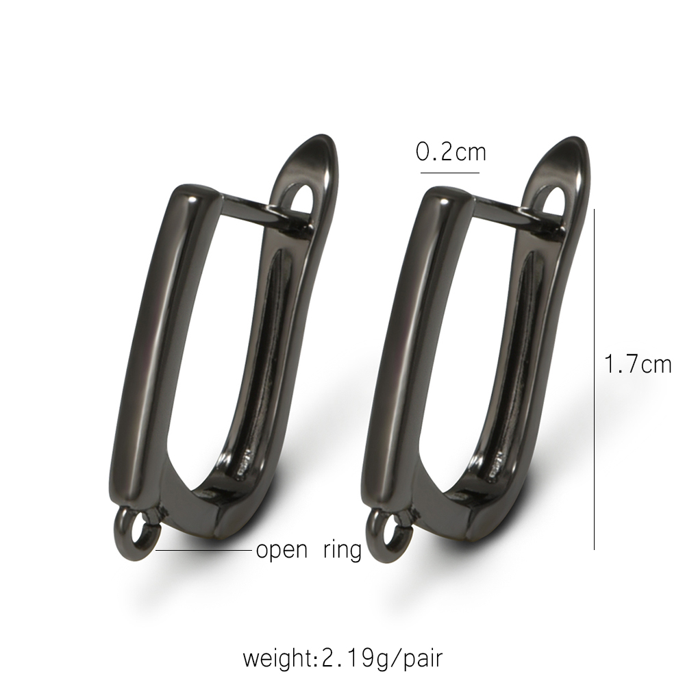 YANASI 1 Pair Gun Black  Brass - Jewelry Making School review and price