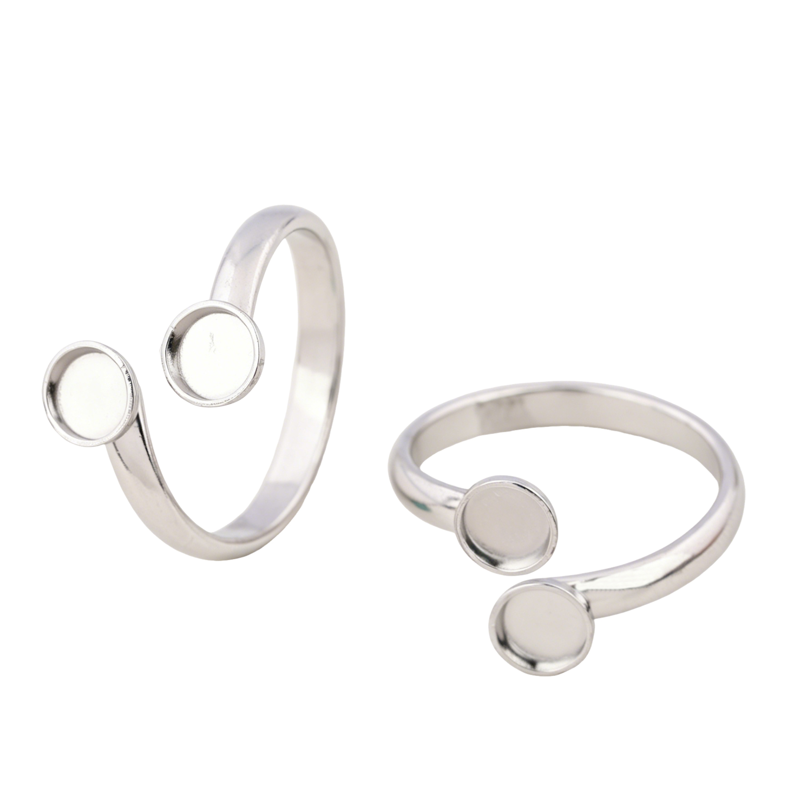 10pcs Stainless Steel Adjustab - Ring Blank Adjustable review and price