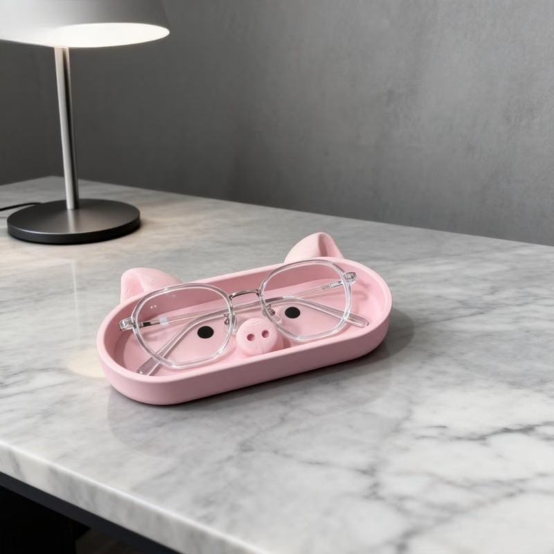 Pink pig shaped storage tray s - Jewelry Making Desk review and price