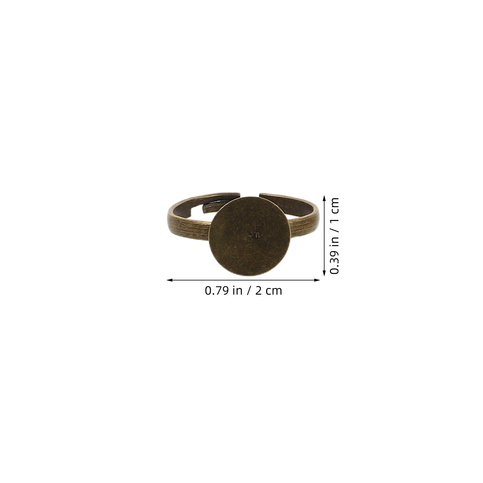 100Pcs Adjustable Metal Caboch - Ring Blank Adjustable review and price