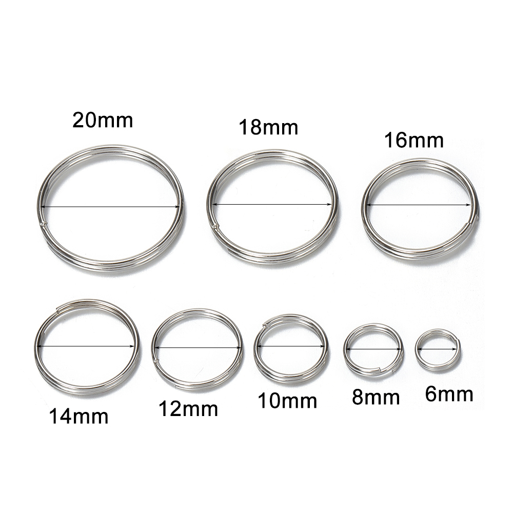 50pcs 6/8/10/12/14/16/18/20mm  - Jewelry Making Closed Jump Rings review and price