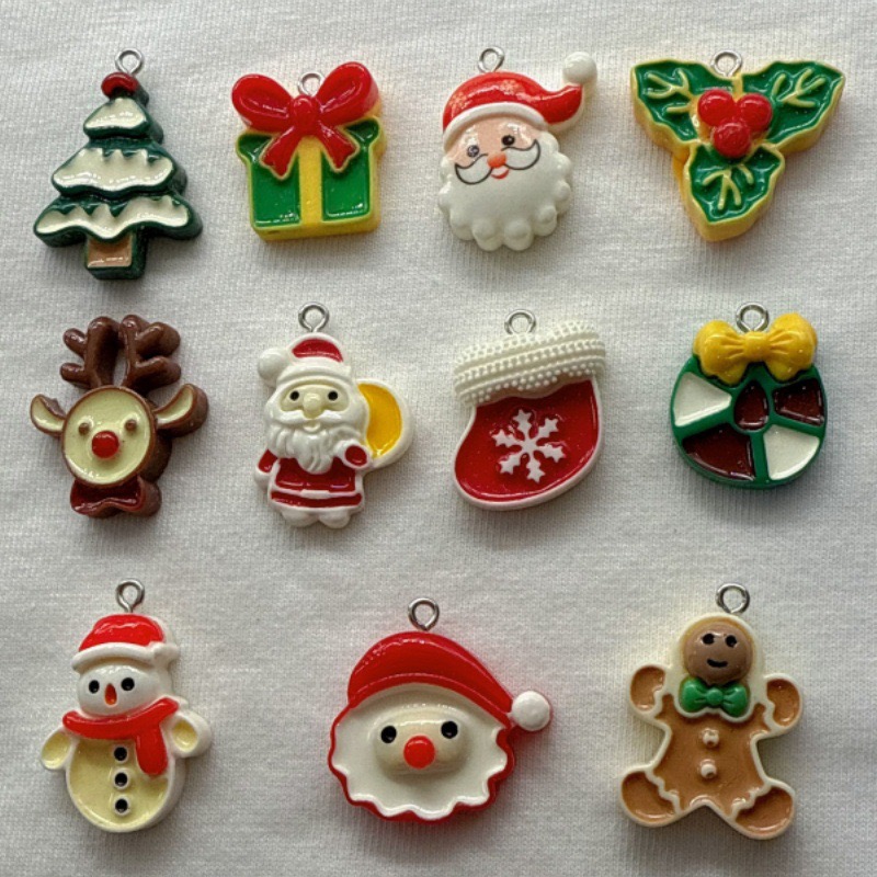 10pcs Christmas Cartoon Series - Jewelry Making Pendants review and price