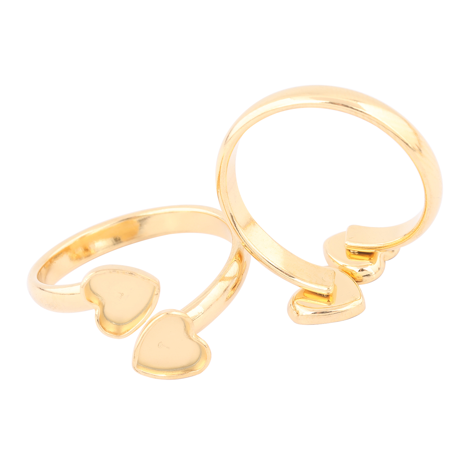 10pcs Stainless Steel Gold Pla - Ring Blank Adjustable review and price