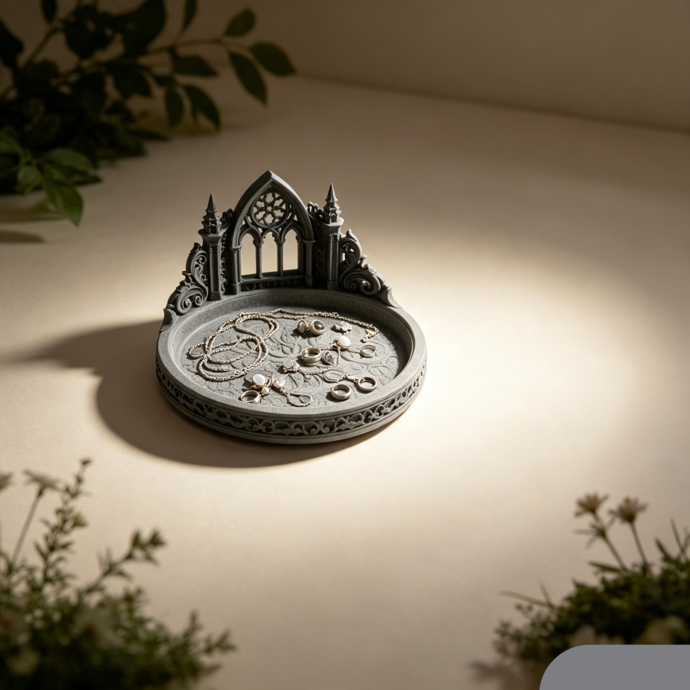 3D Printed White Gothic Cathed - Jewelry Making Desk review and price