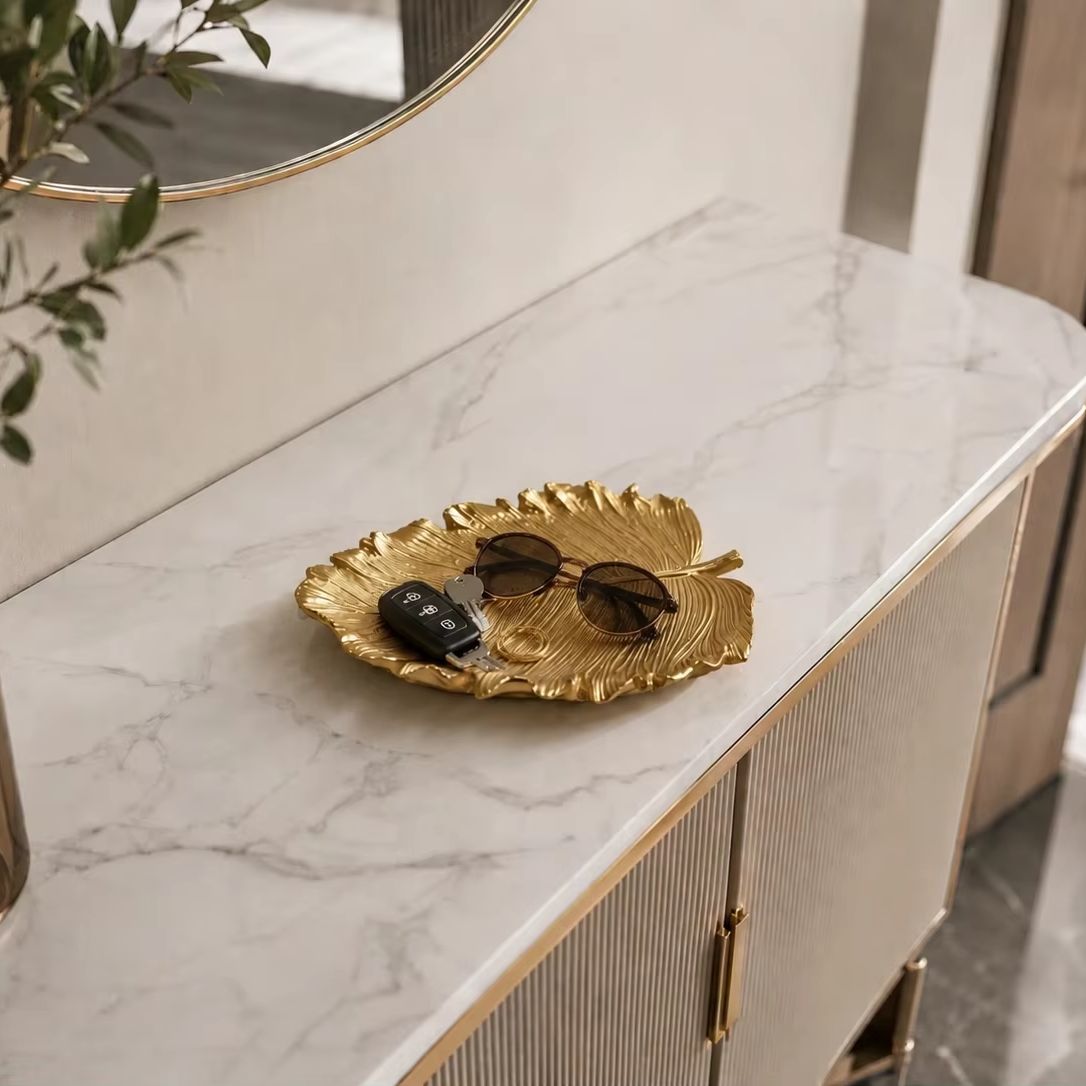 Light Luxury Golden Leaf Stora - Jewelry Making Desk review and price